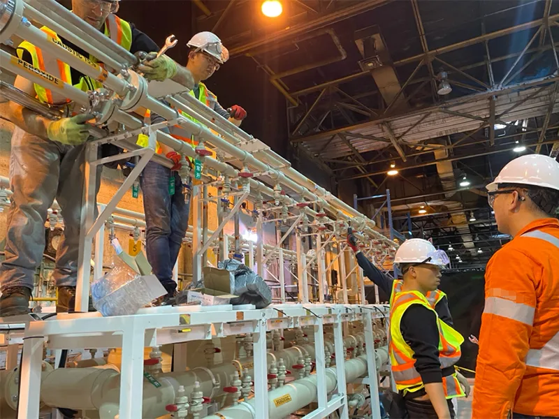 Four sets of Electrolysis-based H₂O₂ Generation System provided to a Canadian Pulp & Paper Mill