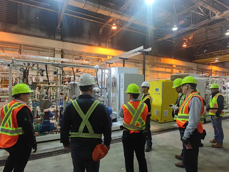 Four sets of Electrolysis-based H₂O₂ Generation System provided to a Canadian Pulp & Paper Mill